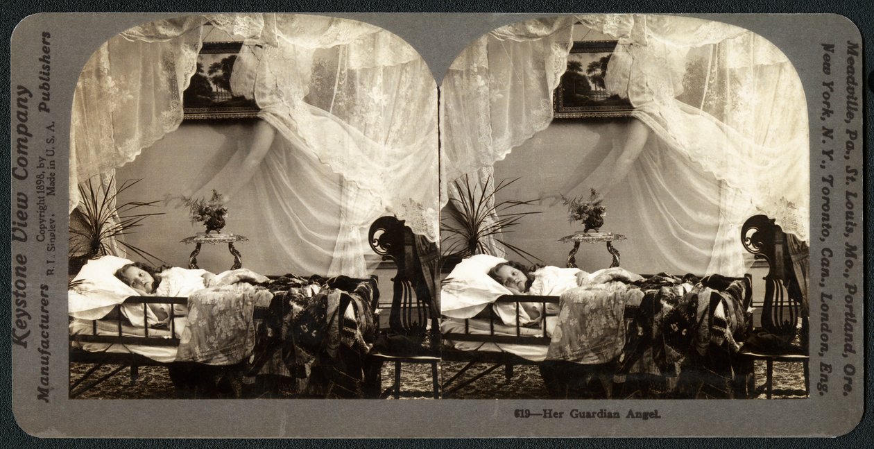 Seu Anjo da Guarda, c.1899 (estereógrafo) de American School