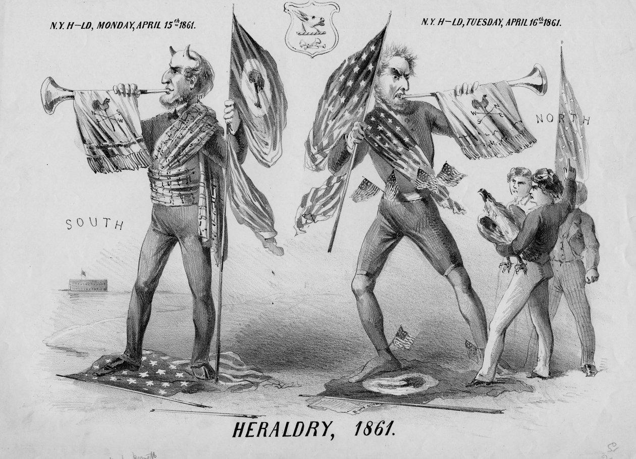 Heráldica, 1861, publicada em Nova York, 1861 de American School