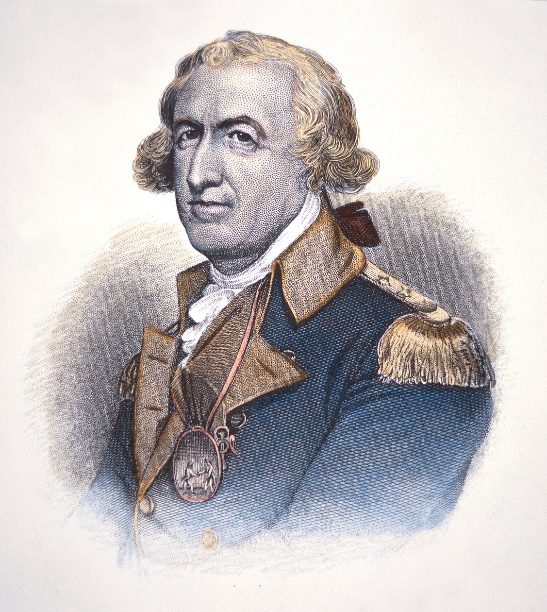 Horatio Gates (gravação a cores) de American School