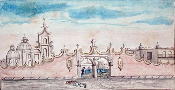 Huamantla, México (aguarela sobre papel) de American School