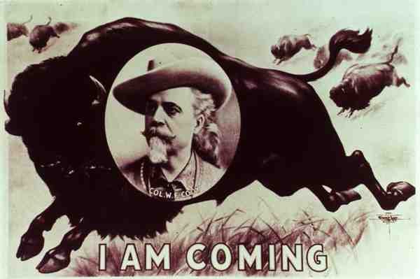 Eu estou vindo, anúncio do "Buffalo Bill