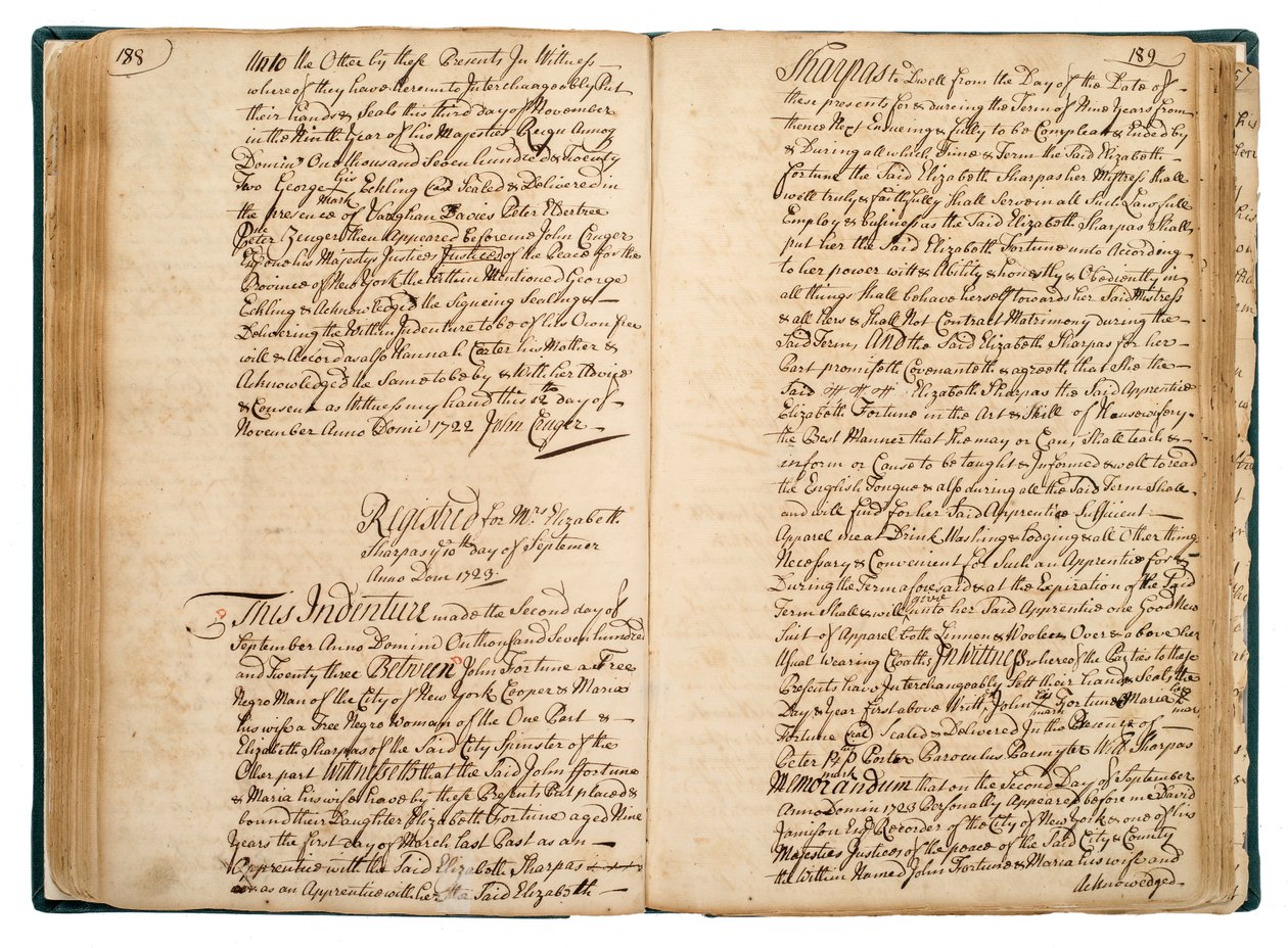 Escritura de Elizabeth Fortune, 10 de setembro de American School