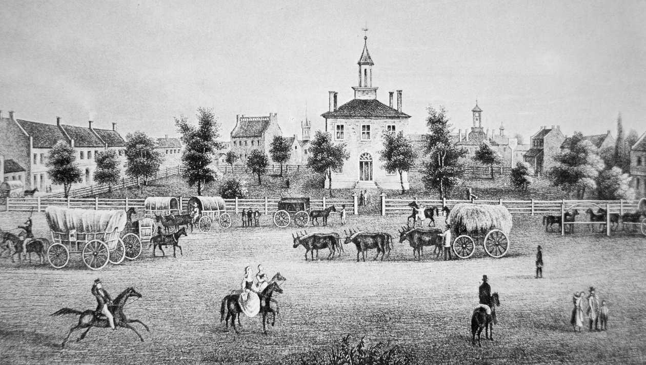 Independence, Missouri, c.1850 (gravura) de American School