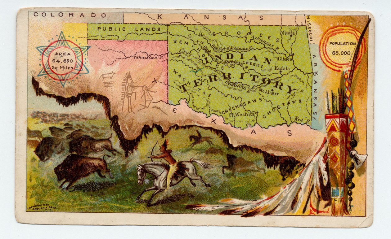 Território Indiano [Oklahoma], 1889 de American School