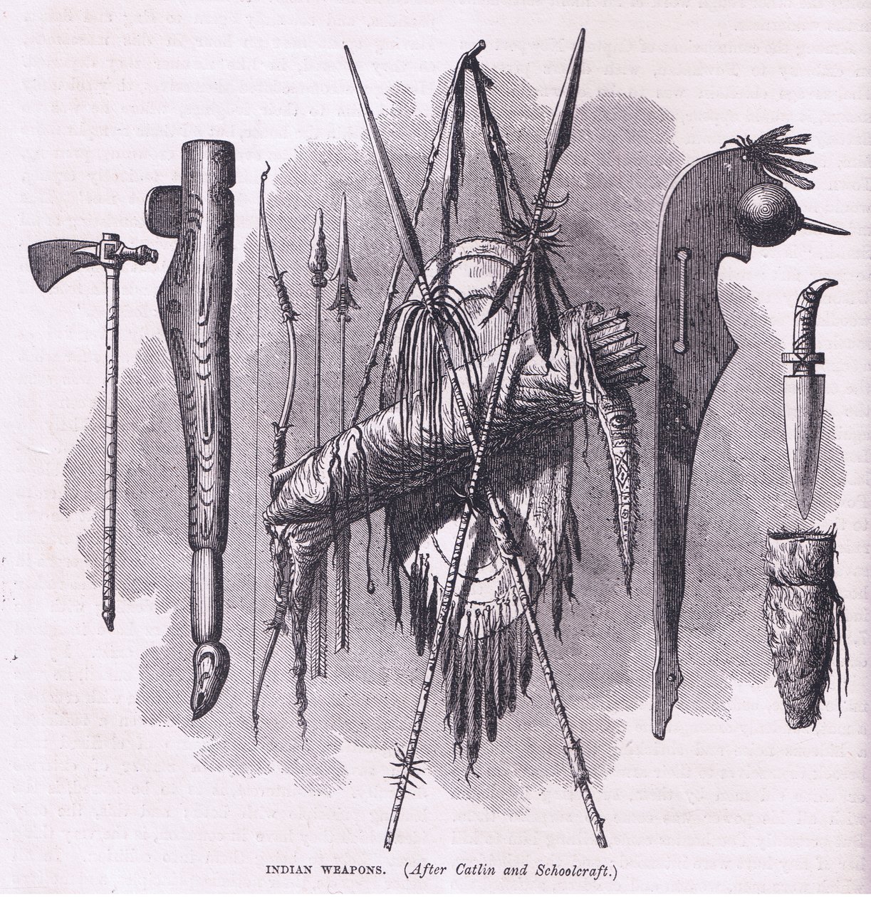 Armas indianas, ilustração de Cassell