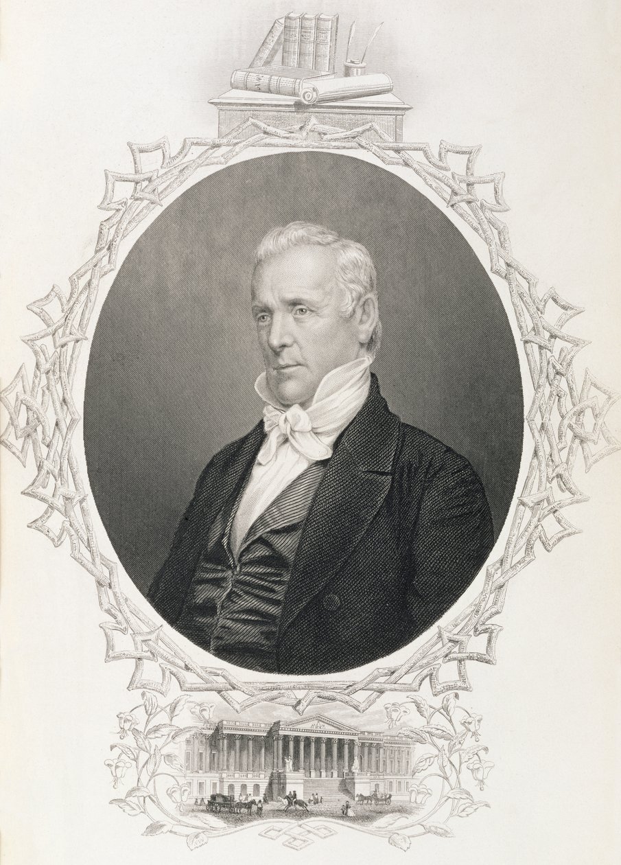 James Buchanan, de "A História dos Estados Unidos", vol. II, de Charles Mackay de American School