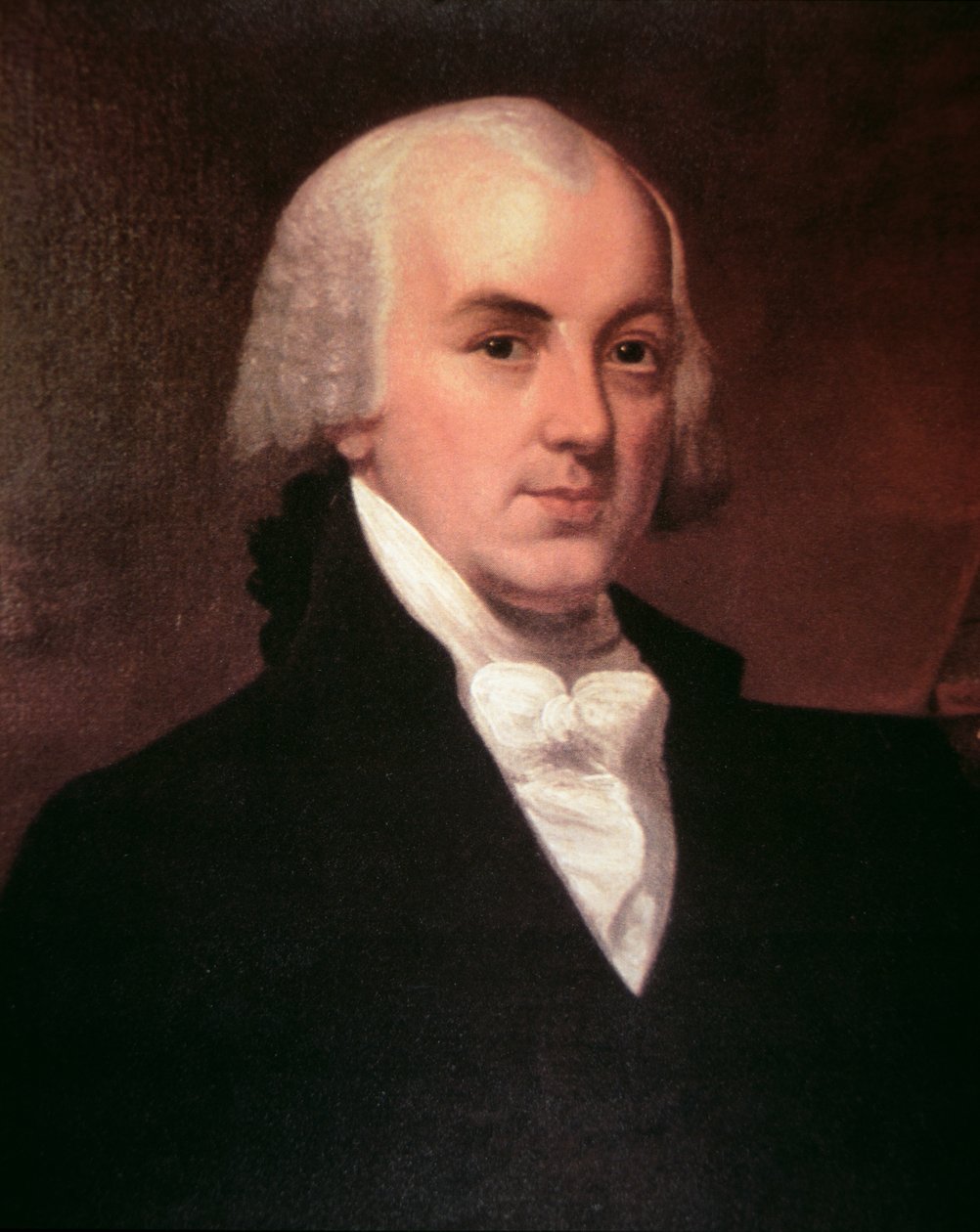 James Madison (1751-1836) (cor litho) de American School