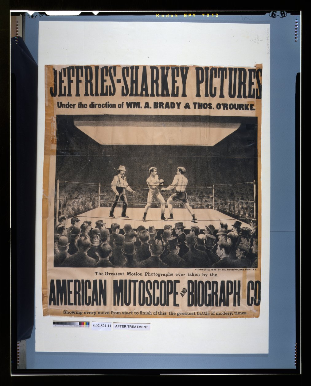 Fotos de Jeffries-Sharkey - sob a direção de Wm. A. Brady & Thos. O&39;Rourke de American School