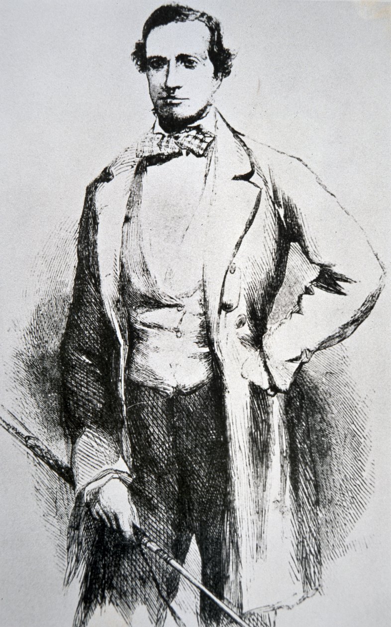 John Butterfield (1801-69) (gravura) de American School