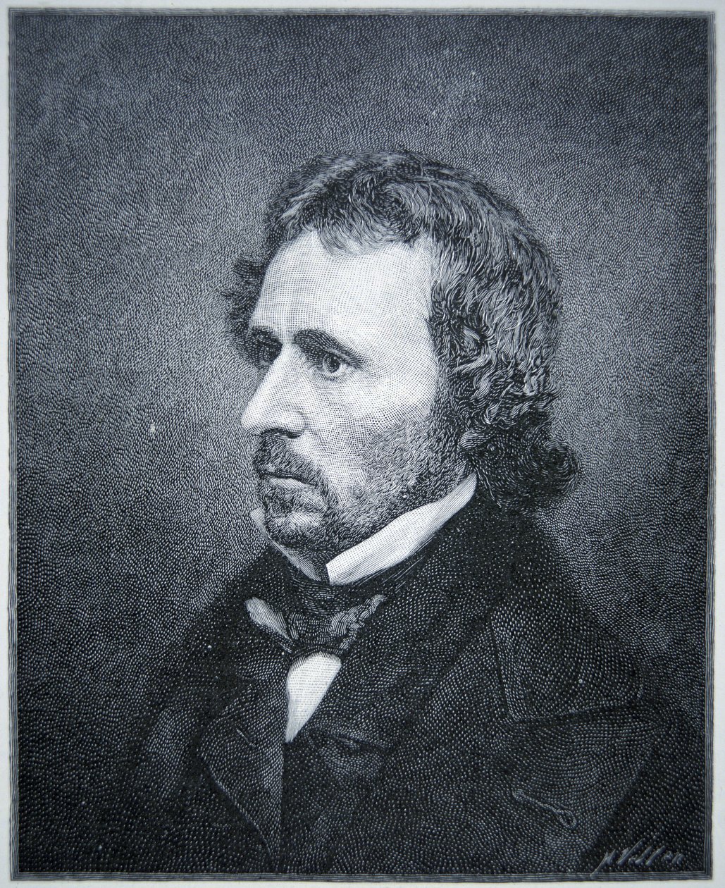 John Charles Fremont (1813-90) (gravura) de American School