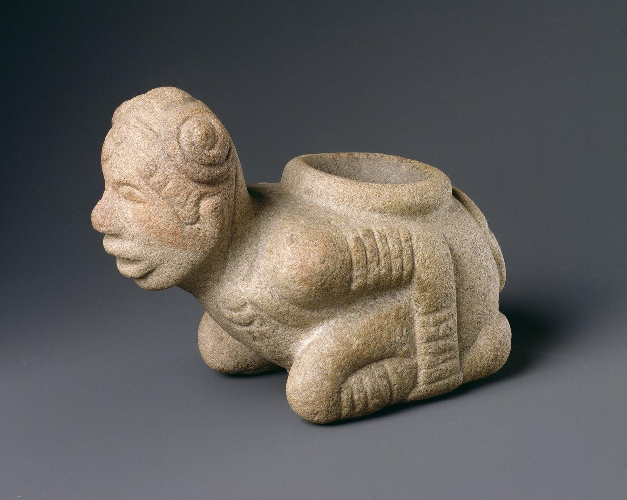Ajoelhamento Prisoner Effigy Pipe, do Mississippi de American School