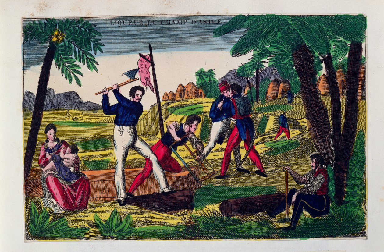 Rótulo para Campo de Líquido, c.1830 de American School