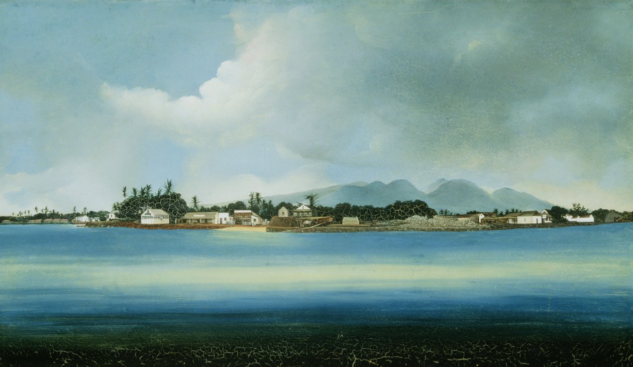 Lahina, Maui, Ilhas Havaianas (óleo sobre tela) de American School