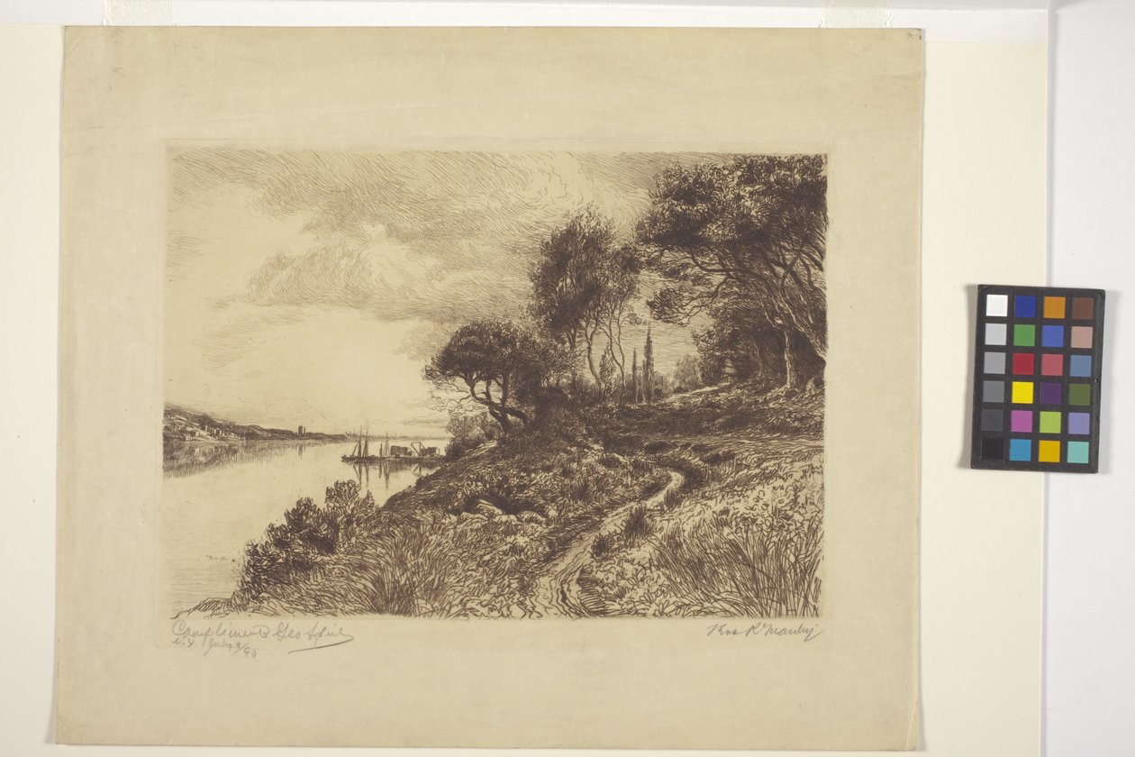 Paisagem (tinta) de American School