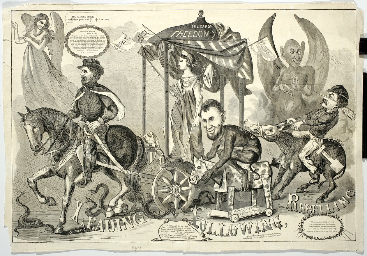 Liderando, seguindo, rebelando-se, 1864 de American School
