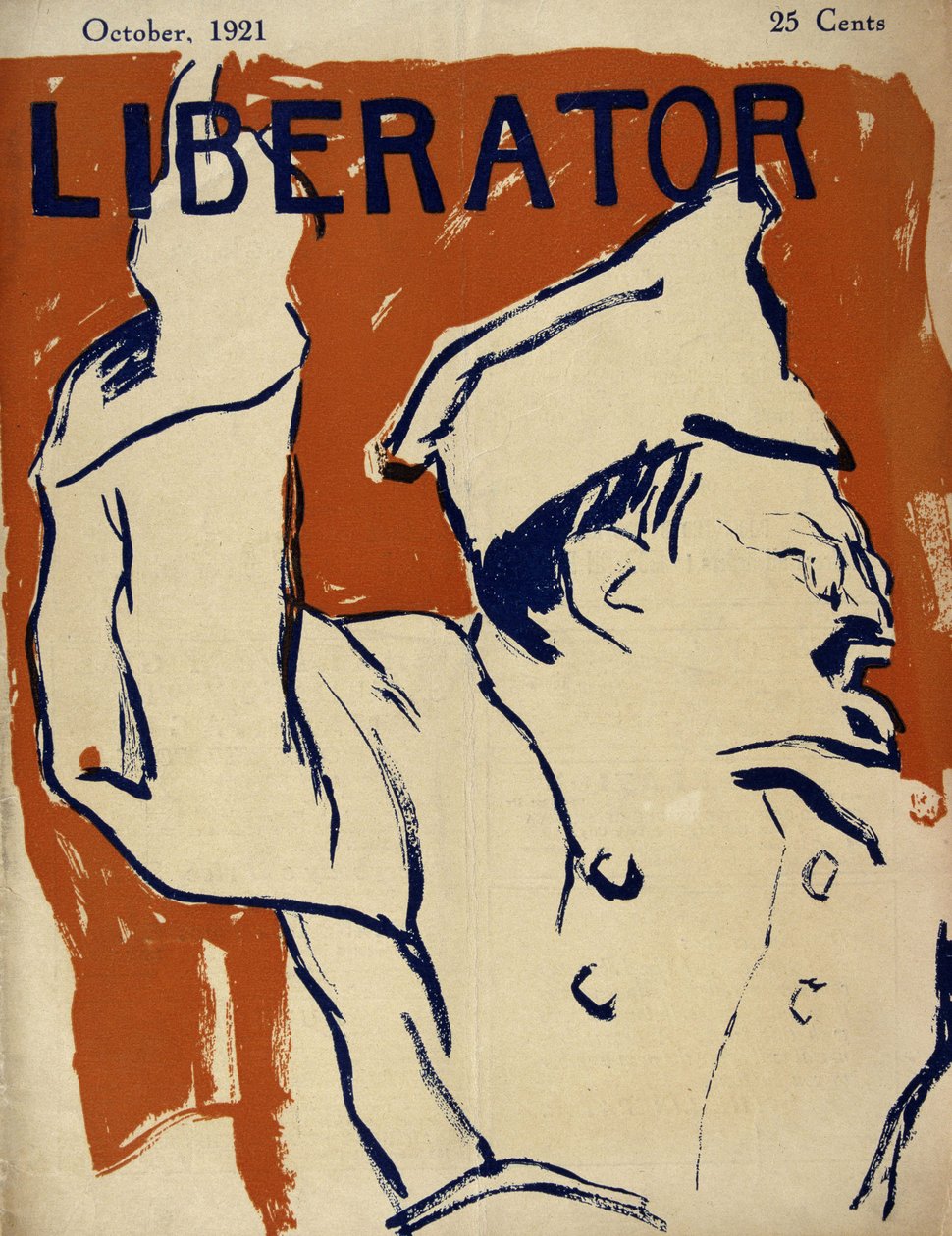 Leon Trotsky (Trotsky) (1879-1940) - em "Liberator" por Out 1921 de American School