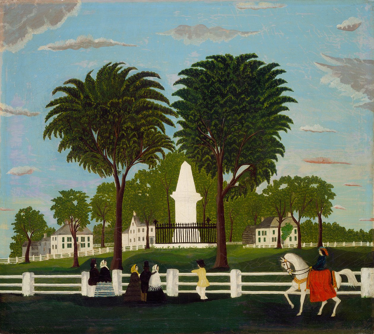 Monumento à Batalha de Lexington, c.1830 de American School