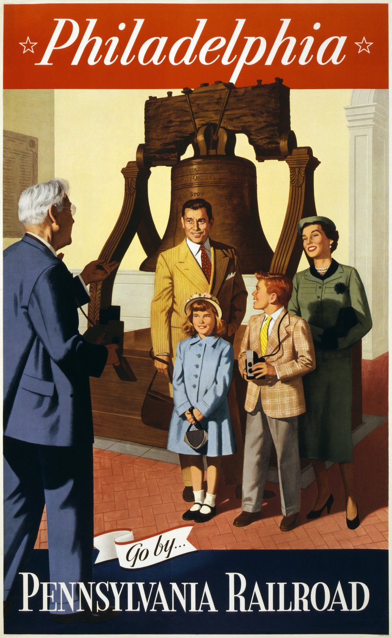 Cartaz de viagem Liberty Bell de American School
