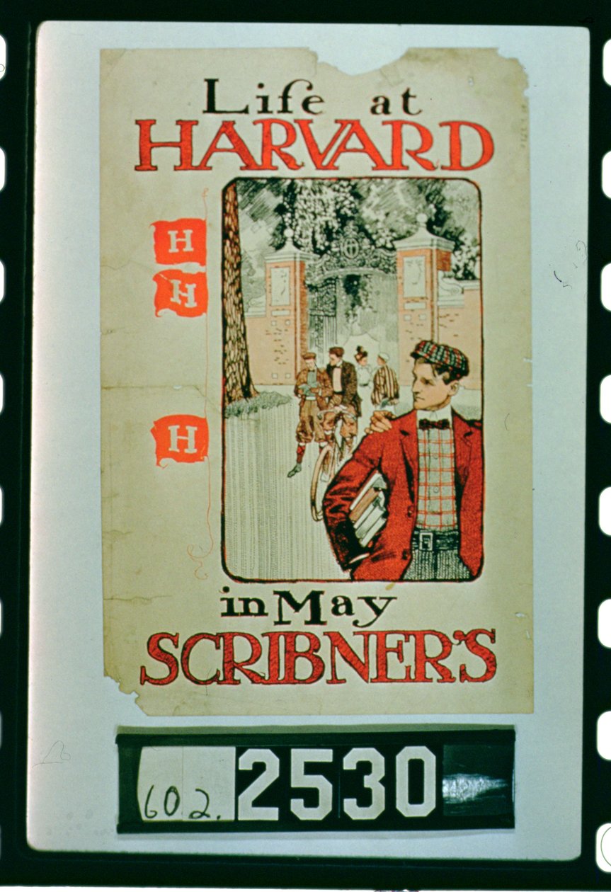 Life at Harvard, cartaz publicitário da edição de maio da Revista Scribners de American School