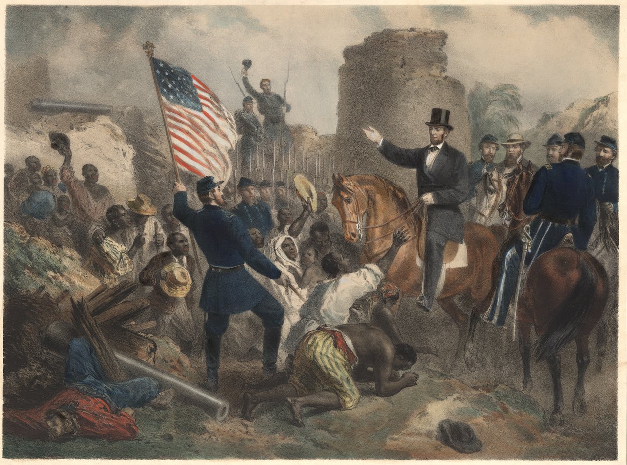 Lincoln em City Point, bar. 1865 de American School
