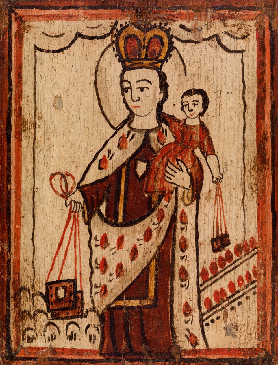 Madonna e criança de American School