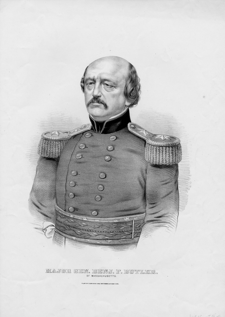 Major Gen. Benj. F. Butler, de Massachusetts, pub. por Currier & Ives, c.1860 de American School