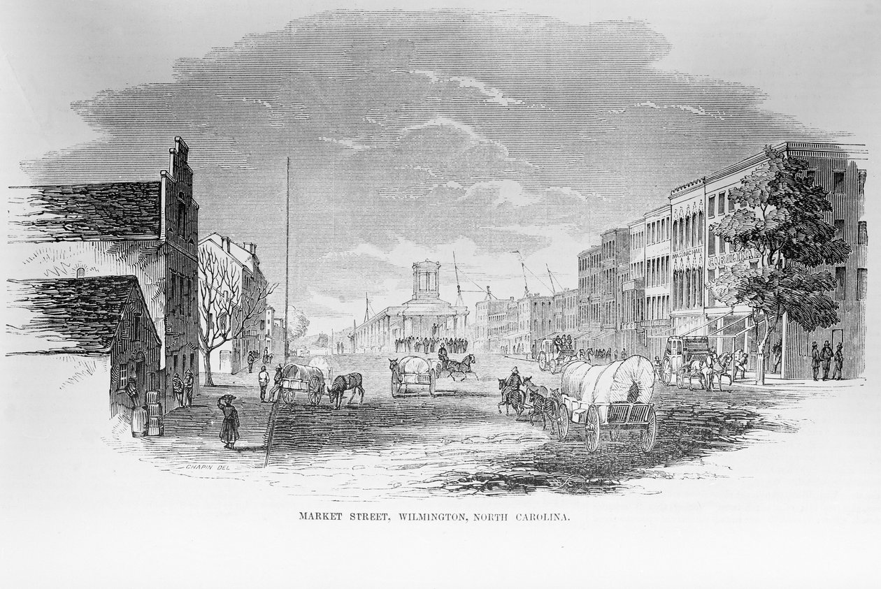 Market Street, Wilmington, Carolina do Norte, 24 de fevereiro de 1855 de American School