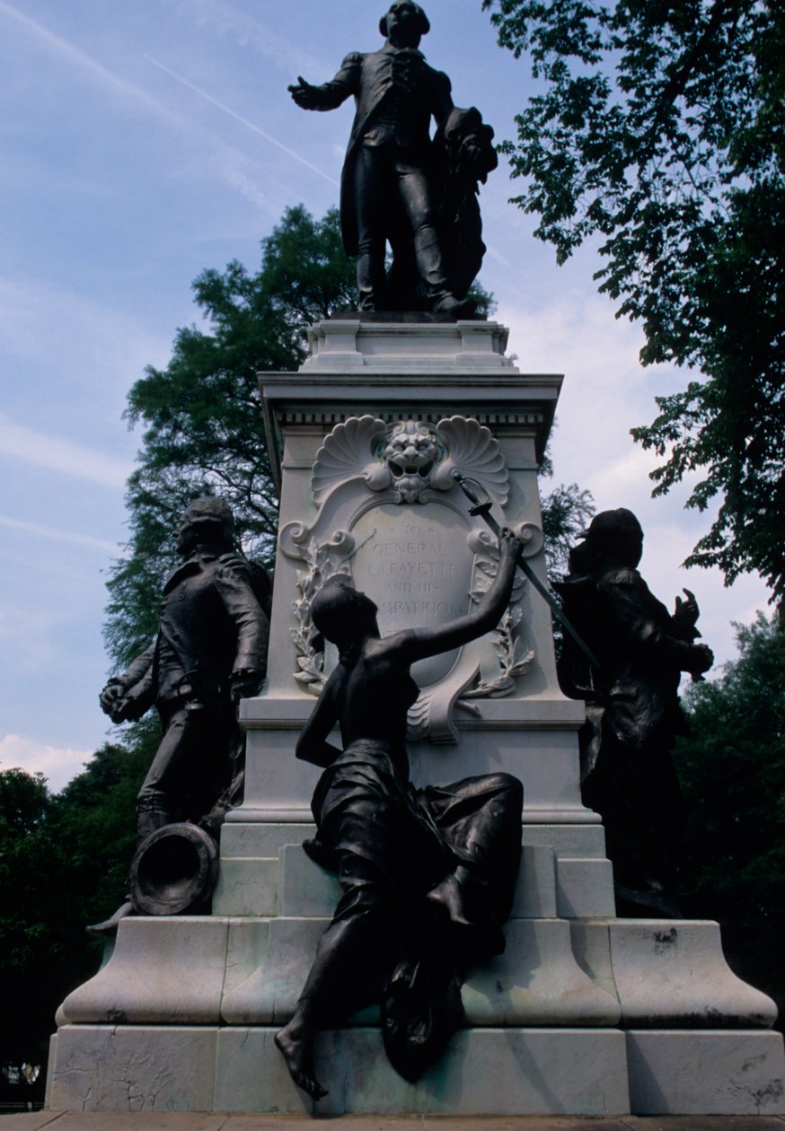 Estátua Memorial ao General Gilbert de Lafayette, 1891 de American School