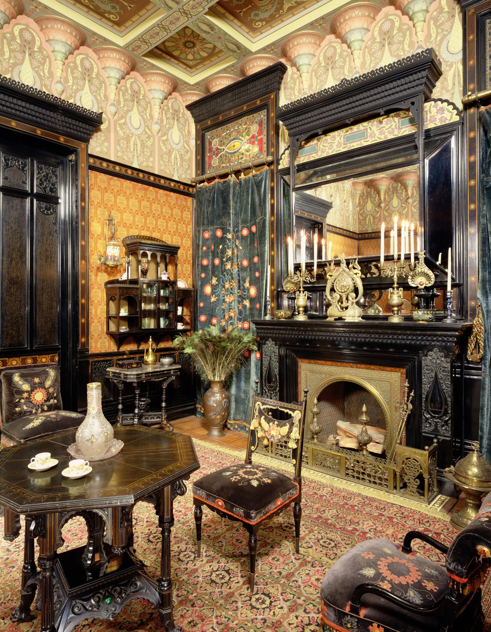 Sala de Fumo Mourisca, The John D Rockefeller House, c.1864-81 de American School