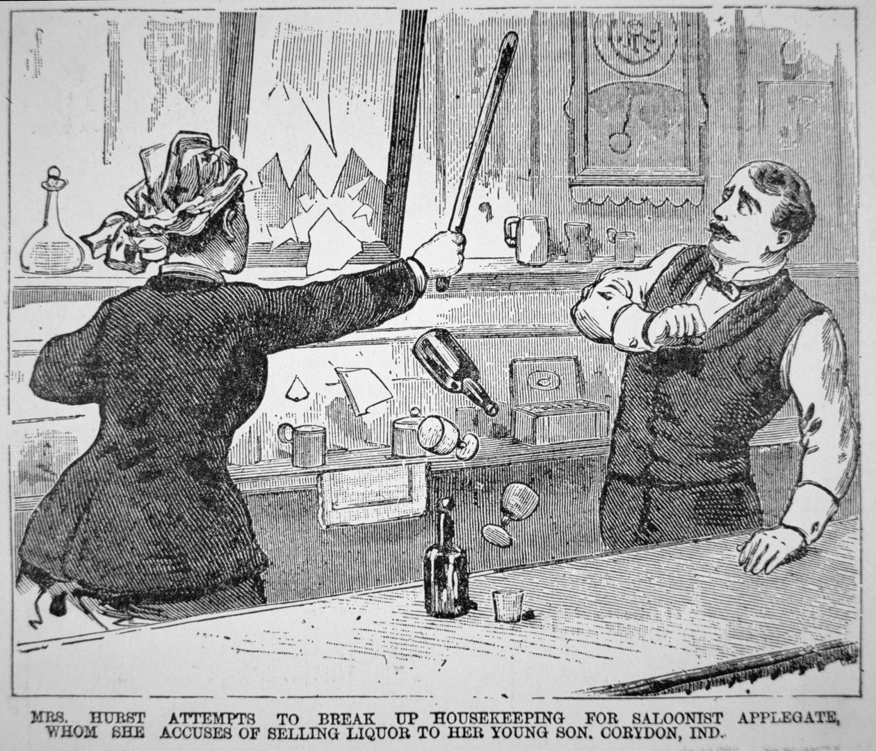 A Sra. Hurst separa um saloon, do 