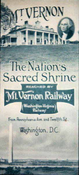 Folheto publicitário do Mt. Vernon Railway de American School