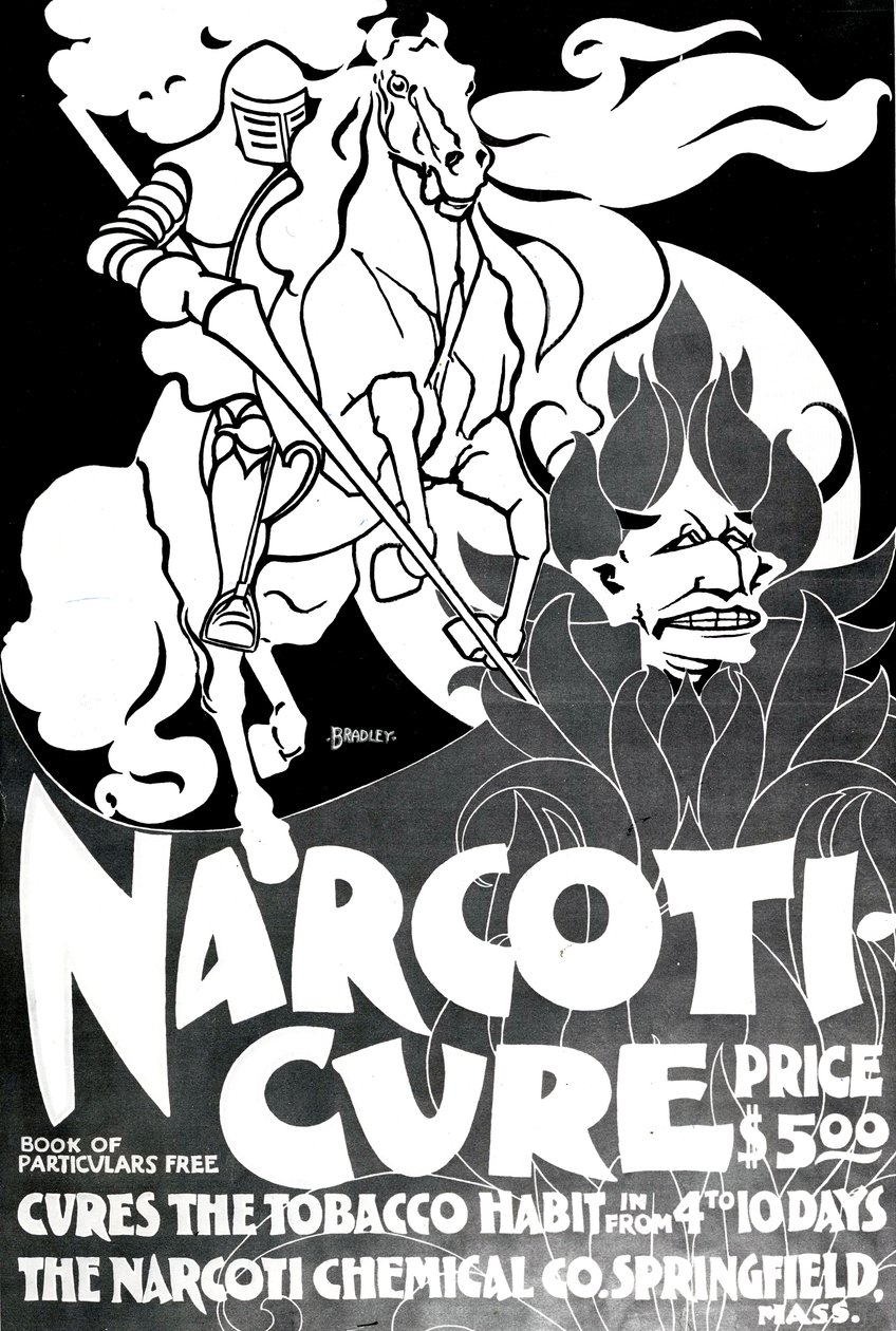 Narcotui-Cure, desenhado por William H. Bradley, 1895 de American School
