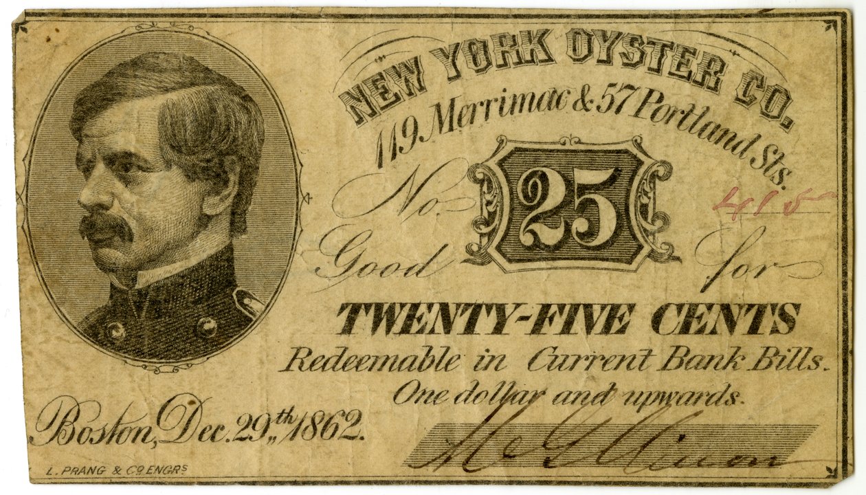 Nova Iorque Oyster Co., 119 Merrimac & 57 Portland St., 1862 de American School