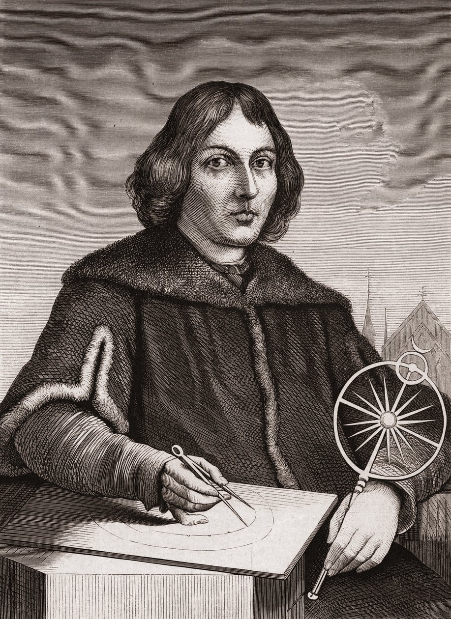 Nicolaus Copernicus, c.1850 (gravura) de American School