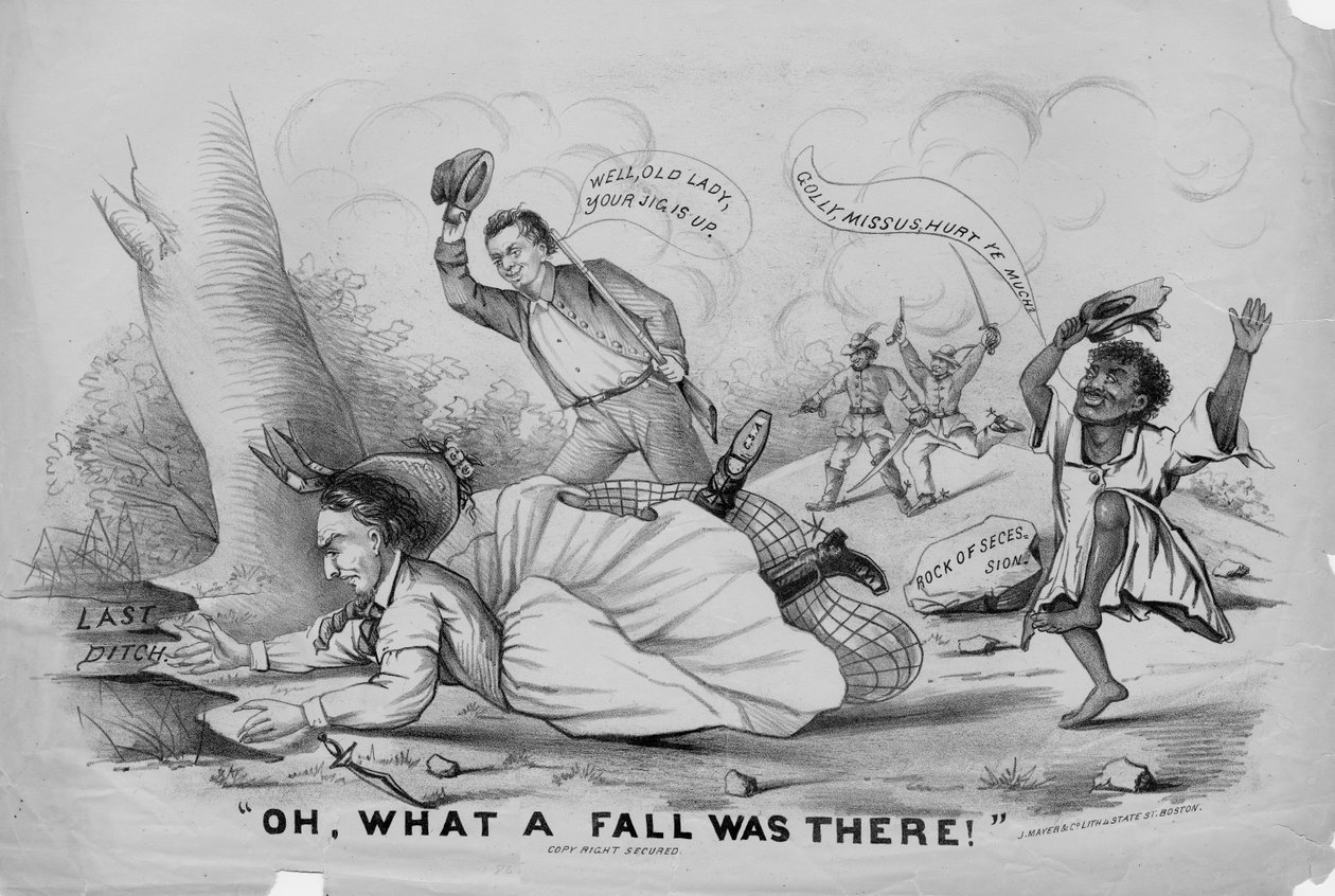 Oh, que queda houve !, publicada por J. Mayer & Co. Lith, Boston, c.1865 de American School