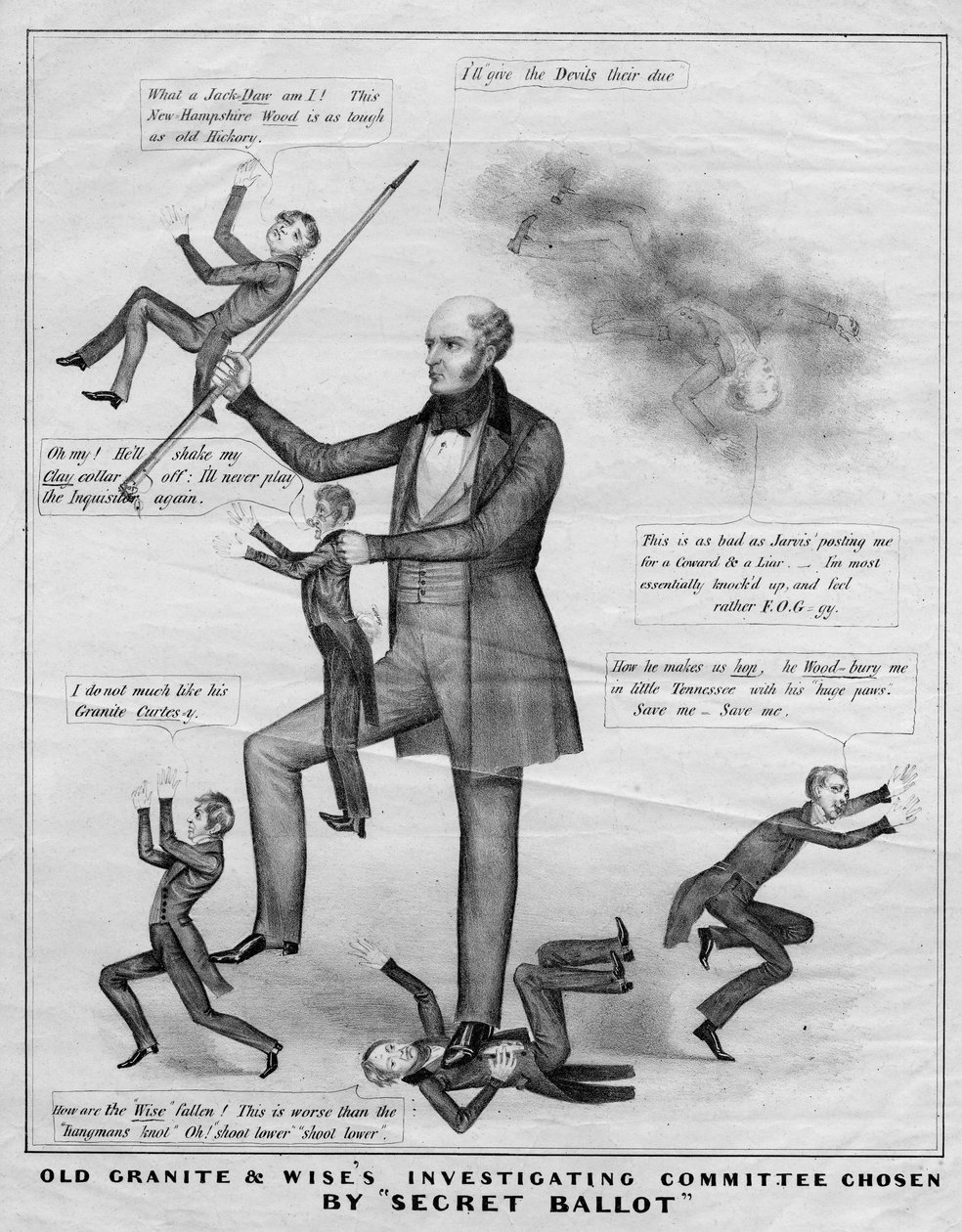 Granito Velho & Wises comissão de investigação escolhida por escrutínio secreto, c.1839 de American School