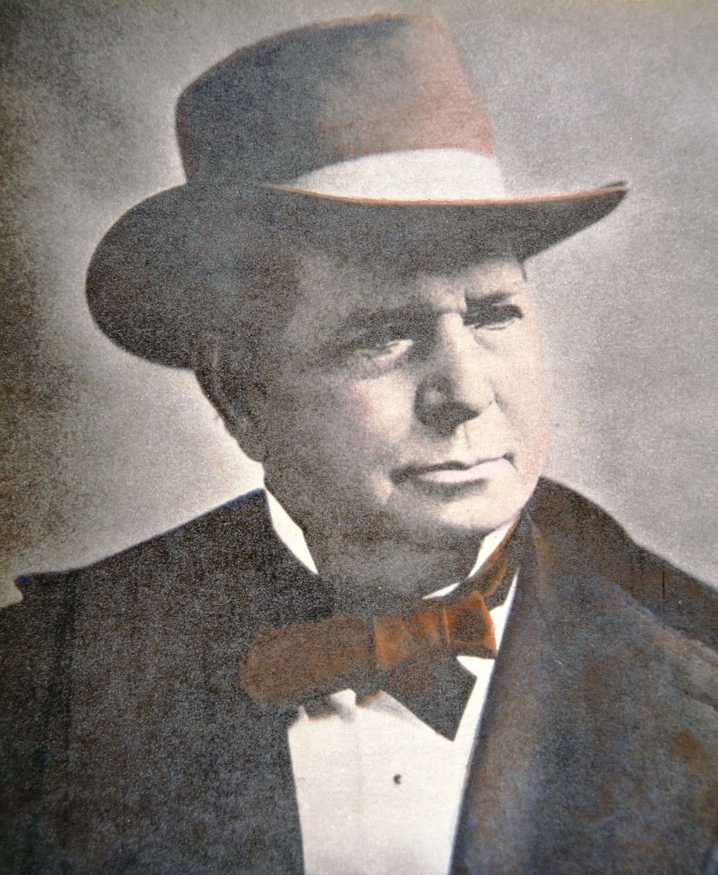 Oliver Fisher Winchester (1810-80) (foto colorida) de American School