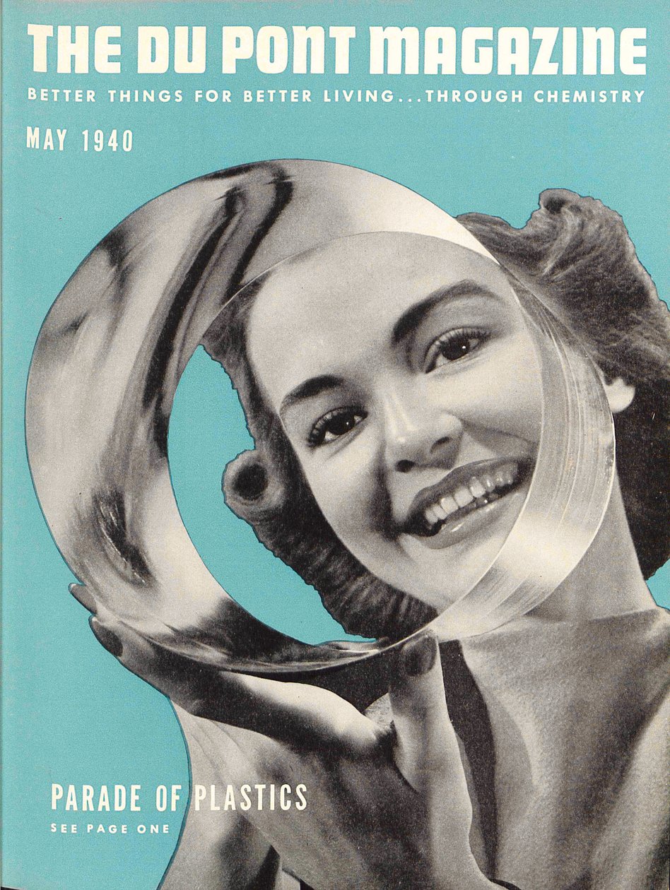 Parade of Plastics, capa da revista DuPont, maio de 1940 de American School