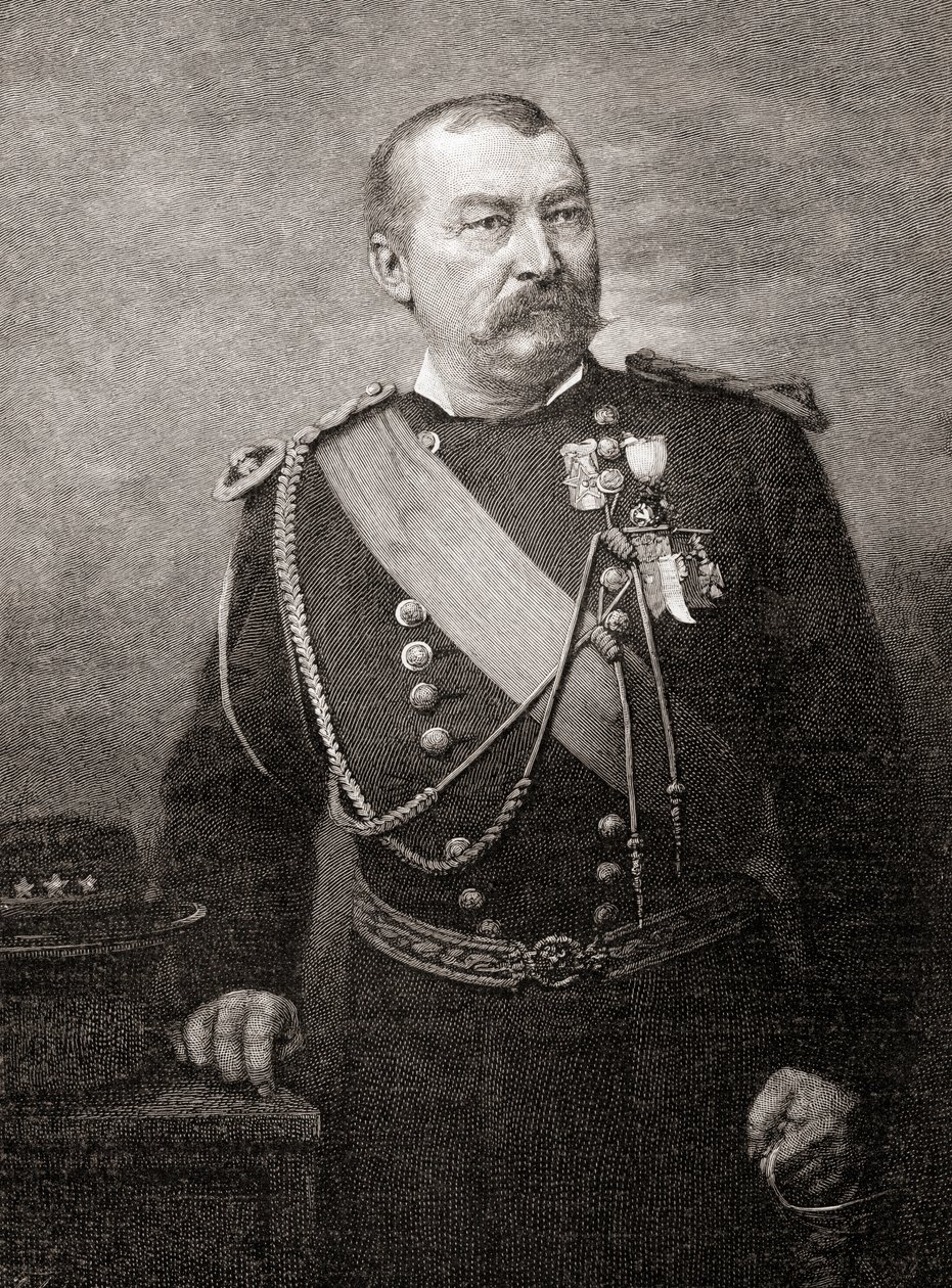 Philip Henry Sheridan, de "The Century Illustrated Monthly Magazine", publicado em 1884 (gravura em madeira) de American School