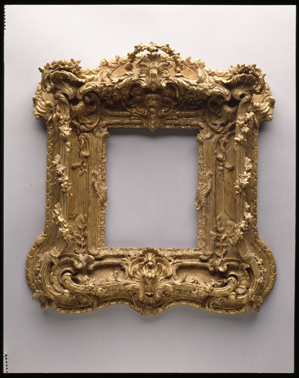 Porta-retrato, c.1740 (carvalho e douramento) de American School