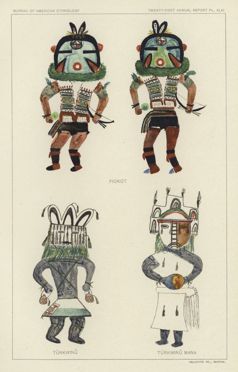 Piokot, Turkwinu, Turkwinu Mana (litografia a cores) de American School