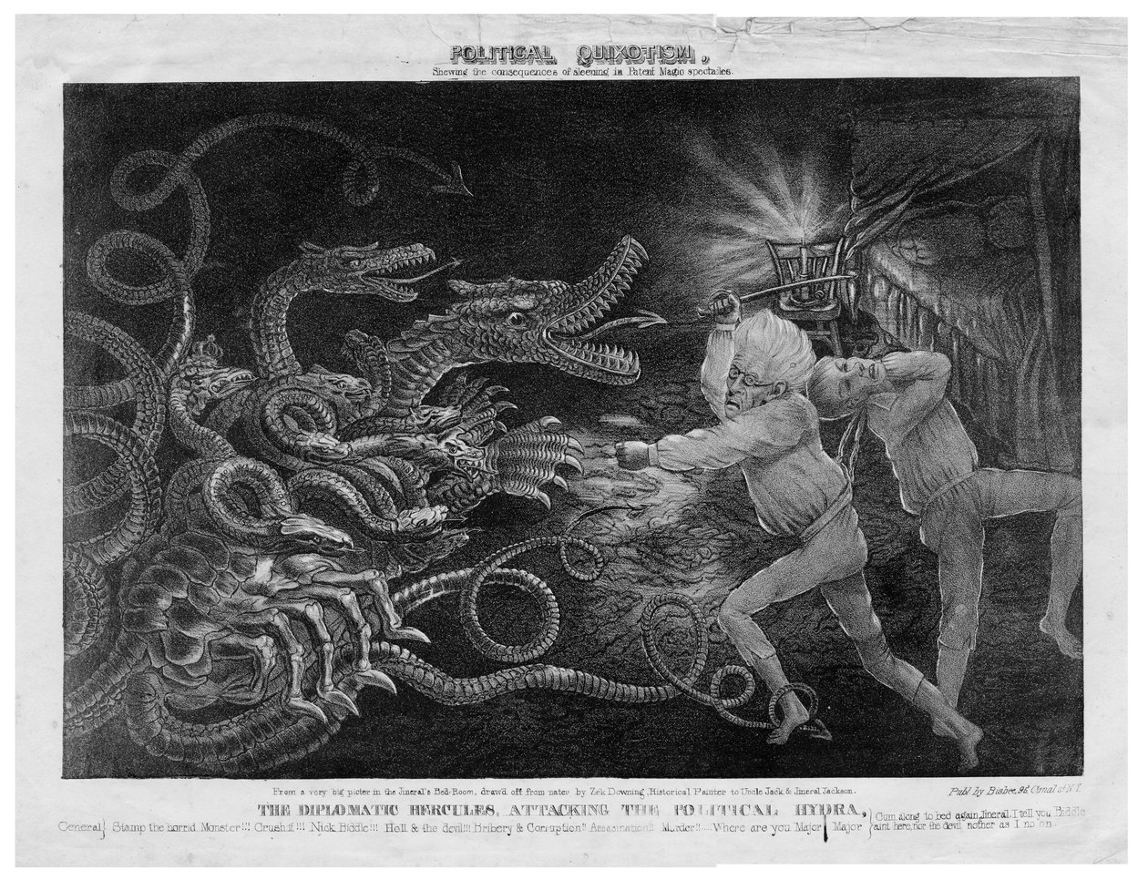 Quixotismo Político, c.1833 de American School