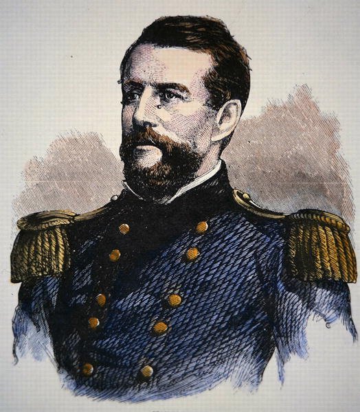 Retrato do Almirante Keyes, Marinha dos E.U.A. (cor litho) de American School