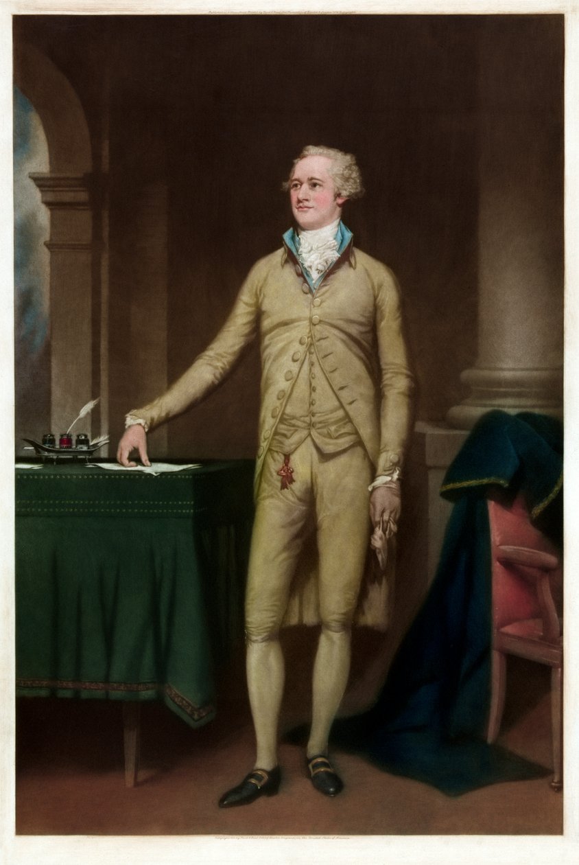 Retrato de Alexander Hamilton de American School