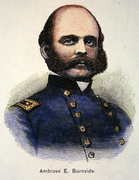 Retrato de Ambrose E. Burnside (cor litho) de American School