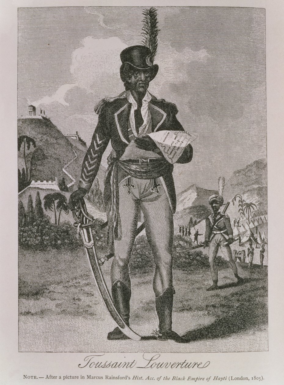 Retrato de François Dominique Toussaint-Louverture (c.1743-1803) (gravura) de American School