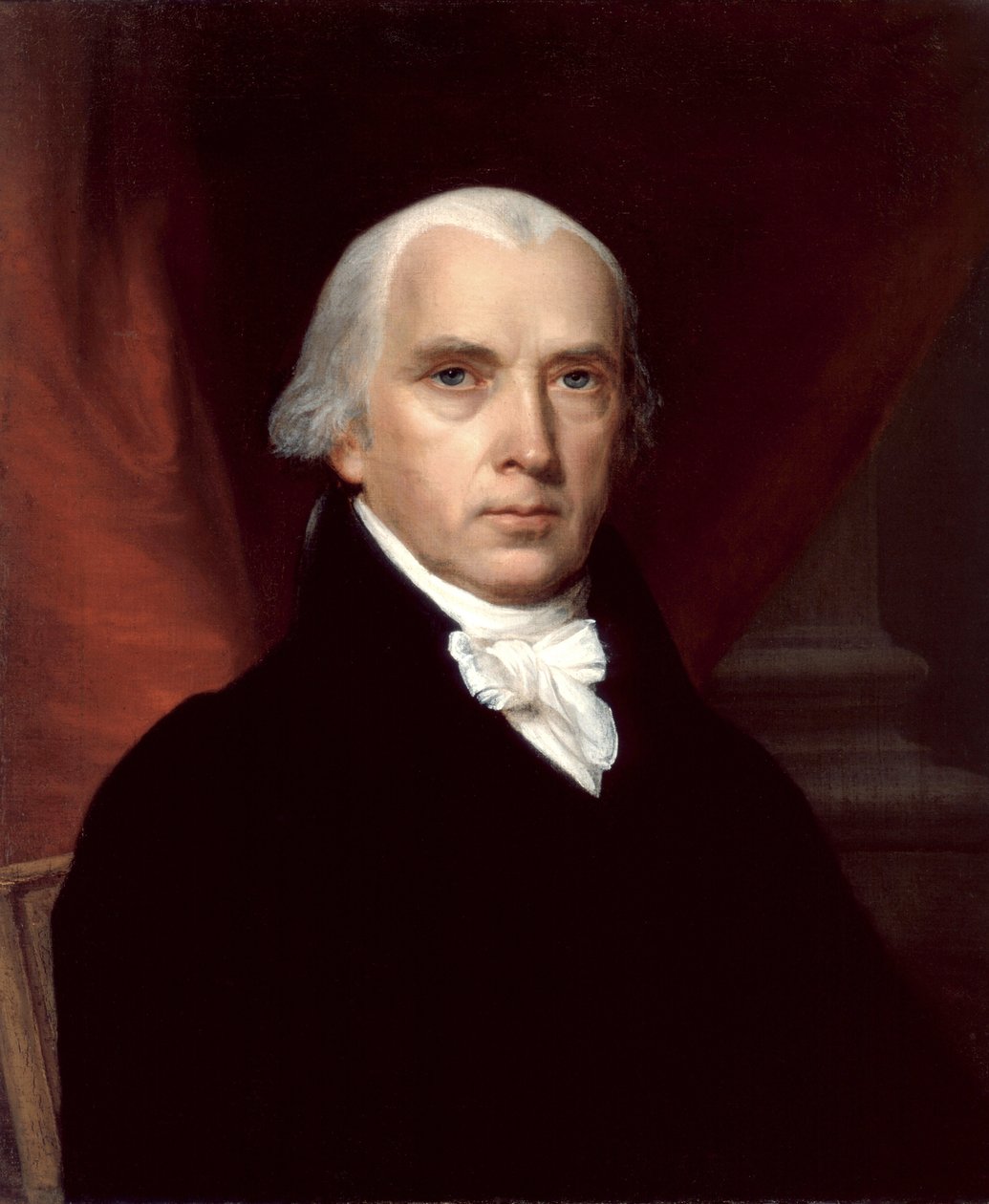 Retrato de James Madison de American School