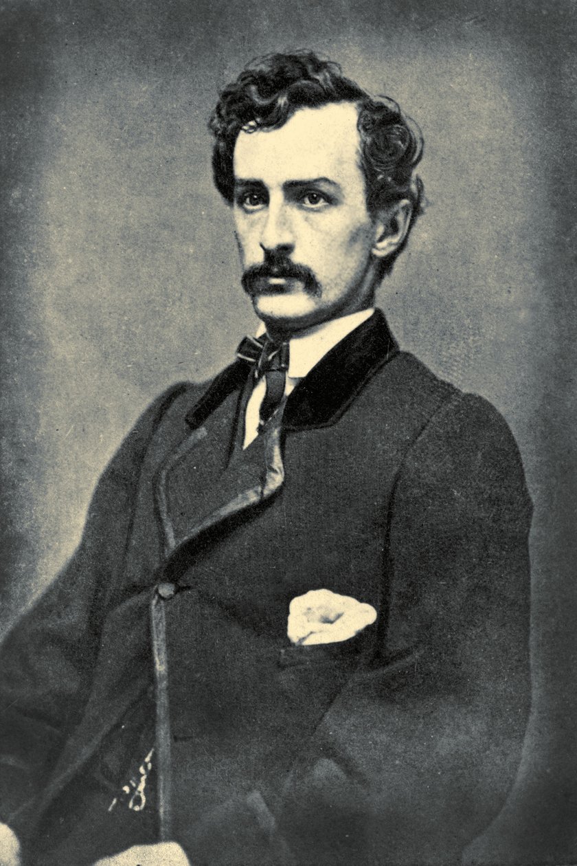Retrato de John Wilkes Booth, c.1860 de American School