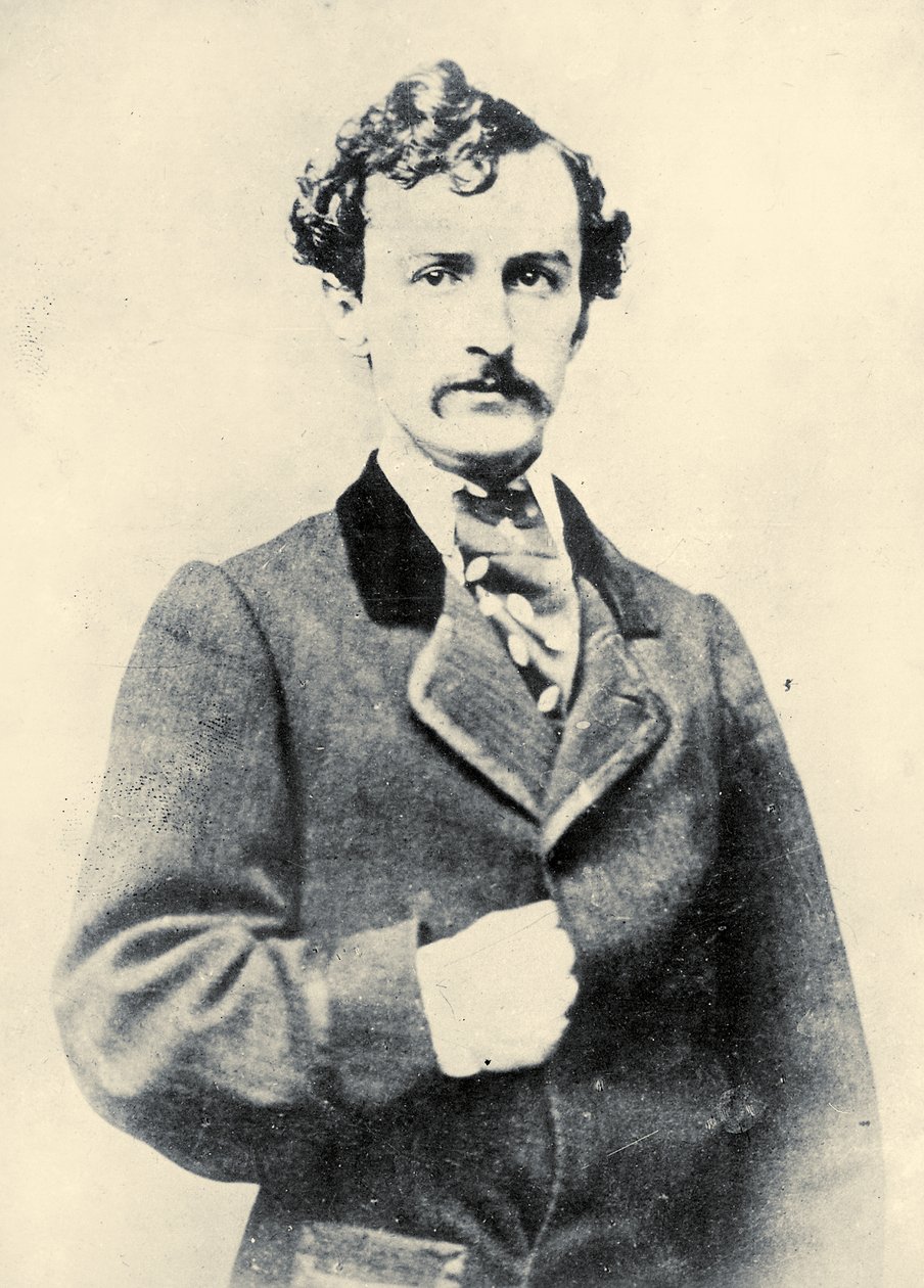 Retrato de John Wilkes Booth, c.1860 de American School