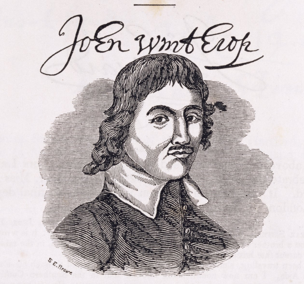Retrato de John Winthrop (1588-1649), de &39;Connecticut Historical Collections&39;, de John Warner Barber, 1856 de American School